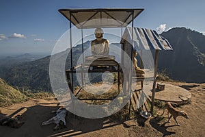 Buddha at Liitle Adams Peak, Ella, Sri Lanka