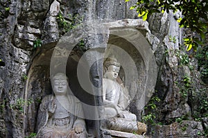 The buddha of Lingyin scenic area