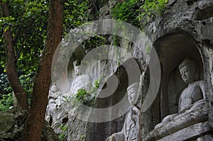 The buddha of Lingyin scenic area