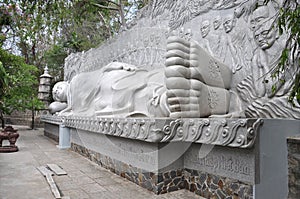 Buddha at the Long Son Pagoda in Nha Trang. Vietnam