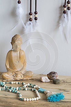 Buddha with Mala photo