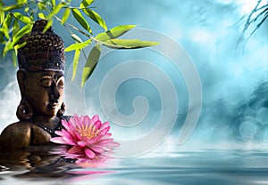 Buddha in meditation photo