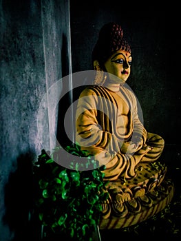 Buddha meditation statue peace
