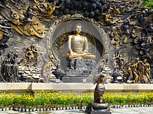 Buddha Murals statue at Lingshan photo