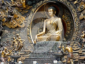 Buddha Murals statue at Lingshan photo