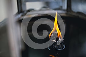 Buddha oil candlelight