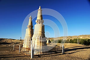 Buddha pagoda out of mogao grottoes