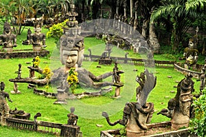 Buddha park,laos photo