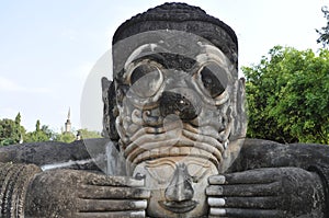 Buddha park in laos