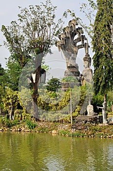 Buddha park in laos