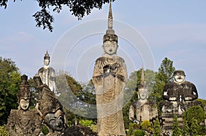 Buddha park in laos