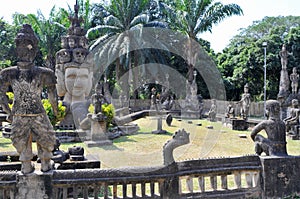 Buddha park in laos