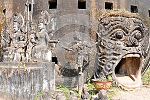 Buddha park in laos