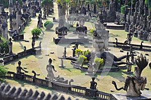 Buddha park in laos