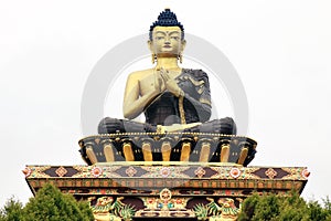 Buddha Park of Ravangla. Beautiful huge statue of Lord Buddha, at Rabangla, Sikkim, India. Gautam Buddha statue in the Buddha Park