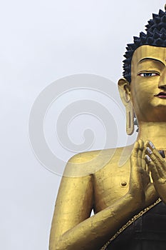 Buddha Park of Ravangla. Beautiful huge statue of Lord Buddha, at Rabangla, Sikkim, India. Gautam Buddha statue in the Buddha Park