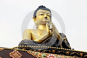 Buddha Park of Ravangla. Beautiful huge statue of Lord Buddha, at Rabangla, Sikkim, India. Gautam Buddha statue in the Buddha Park