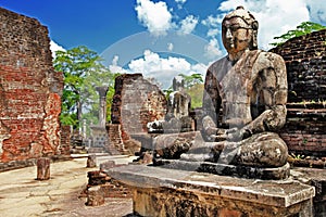 Buddha in Polonnaruwa temple