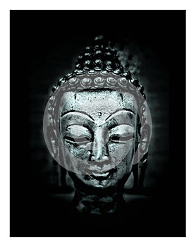 Buddha portrait in deep meditation
