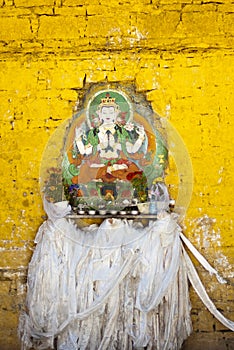 Buddha portrait and Hada photo