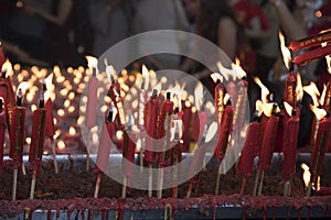 Buddha prayer candle light and peace