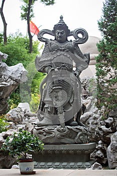Buddha and Protector Statue in Suzhou, Jiangsu China