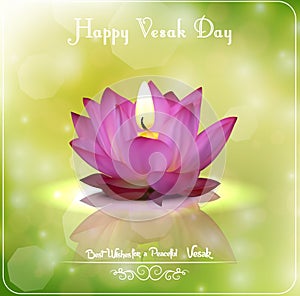 Buddha Purnima or happy Vesak day
