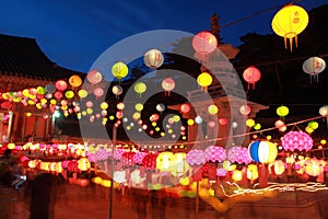 Buddhas Birthday lantern parade, South Korea photo