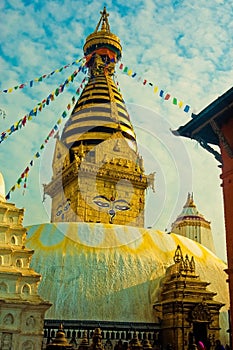 Swayambhunath, the monument of lord Buddha