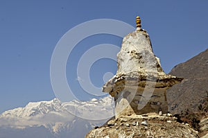 Buddha's Eyes on Stupa in Nepal