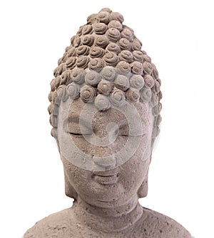 Buddha`s head closeup