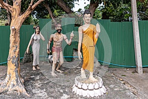 Buddha saves Angulimala from committing a sin at Wang Saen Suk monastery, Bang Saen, Thailand