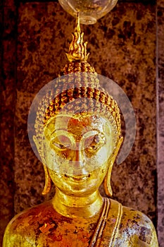 Buddha sculpture close up Wat Doi Suthep Chiang Mai Asia