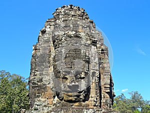 Buddha sculpture face photo