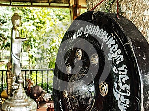 The buddha sculpture in the northern of Chiangrai, Thailand.