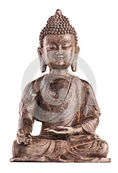 Buddha Shakyamuni`s figure in varada mudra.