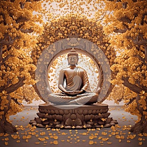 Buddha Siddhartha Shakyamuni meditating