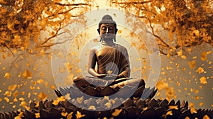 Buddha Siddhartha Shakyamuni meditating