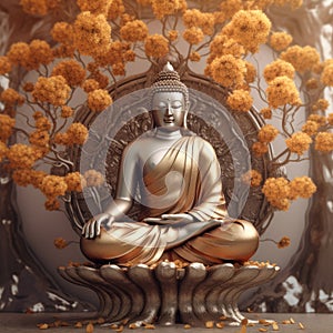 Buddha Siddhartha Shakyamuni meditating