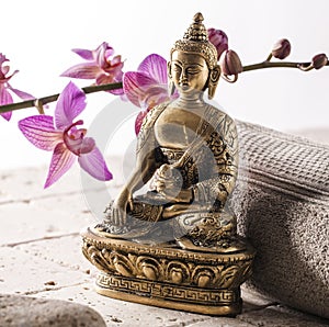 Buddha for spirituality at beauty spa