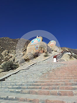 Buddha statue at 3160 meters above sea level