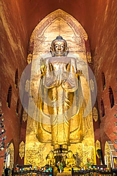 Buddha Statue in Ananda Temple - Bagan Myanmar