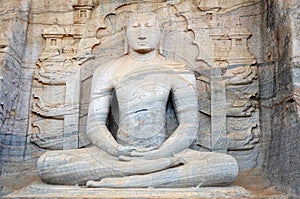 Buddha statue, Ancient City Polonnaruwa, SrÃ­ Lank