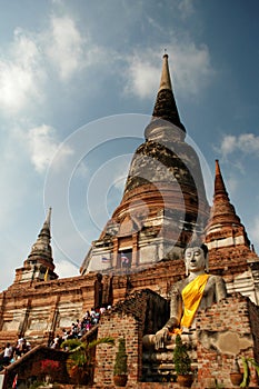 Buddha statue at ancient temple