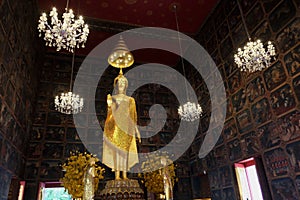 Buddha statue The attitude of persuading the relatives no photo