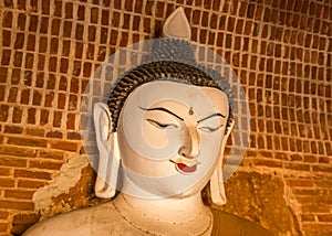 Buddha statue in a Bagan temple, Myanmar