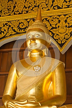 The buddha statue in Ban Den temple,Thailand