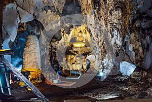 Buddha Statue in Beautiful Natural Cave