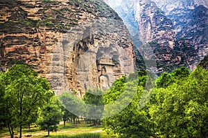 Buddha Statue Binglin Si Buddhist Temple Lanzhou Gansu China