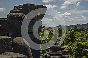 Buddha statue in Borobodur temple photo